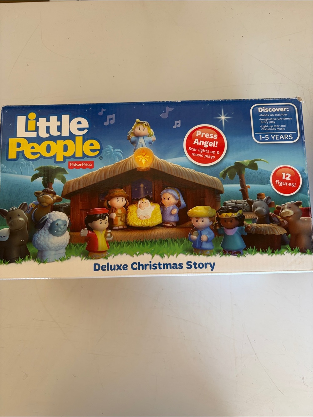Fisher-Price Little People Deluxe Christmas Story Set - Blue nativity